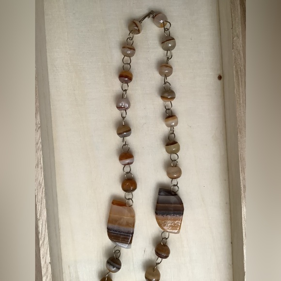 Vintage Genuine Onyx Handcrafted sundisk statement necklace - Picture 9 of 10